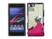 MOONCASE Hard Protective Printing Back Plate Case Cover for Sony Xperia Z1 Compact No.5002711
