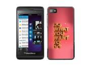 MOONCASE Hard Protective Printing Back Plate Case Cover for Blackberry Z10 No.5004283