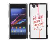 MOONCASE Hard Protective Printing Back Plate Case Cover for Sony Xperia Z1 Compact No.5004177