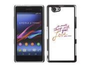 MOONCASE Hard Protective Printing Back Plate Case Cover for Sony Xperia Z1 Compact No.5004594