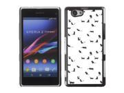MOONCASE Hard Protective Printing Back Plate Case Cover for Sony Xperia Z1 Compact No.5005081