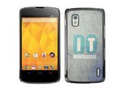 MOONCASE Hard Protective Printing Back Plate Case Cover for LG Google Nexus 4 No.5005393