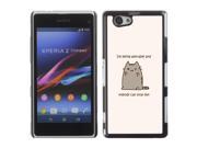 MOONCASE Hard Protective Printing Back Plate Case Cover for Sony Xperia Z1 Compact No.5005272