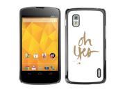 MOONCASE Hard Protective Printing Back Plate Case Cover for LG Google Nexus 4 No.5005539