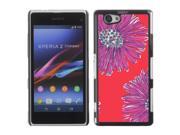 MOONCASE Hard Protective Printing Back Plate Case Cover for Sony Xperia Z1 Compact No.5001143
