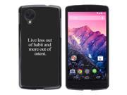 MOONCASE Hard Protective Printing Back Plate Case Cover for LG Google Nexus 5 No.5001323
