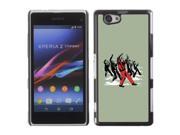 MOONCASE Hard Protective Printing Back Plate Case Cover for Sony Xperia Z1 Compact No.3007763