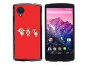 MOONCASE Hard Protective Printing Back Plate Case Cover for LG Google Nexus 5 No.3003633