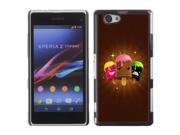 MOONCASE Hard Protective Printing Back Plate Case Cover for Sony Xperia Z1 Compact No.3003615