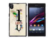 MOONCASE Hard Protective Printing Back Plate Case Cover for Sony Xperia Z1 L39H No.3002467