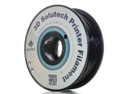 3D Solutech 1.75mm Real Black PLA 2.2 LBS 1KG Filament for Makerbot Reprap Afinia UP and common 3D Printer. MADE IN USA