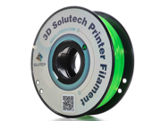 3D Solutech 1.75mm See Through Green PLA 2.2 LBS 1KG Filament for Makerbot Reprap Afinia UP and common 3D Printer. MADE IN USA