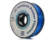 3D Solutech 1.75mm See Through Blue PLA 2.2 LBS 1KG Filament for Makerbot Reprap Afinia UP and common 3D Printer. MADE IN USA
