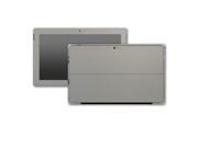 Anthracite Silver Brushed Aluminum Microsoft Surface Pro 3 Skin Stickers Decal Stickerboy Front Back Sides
