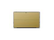 Gold Brushed Aluminum Microsoft Surface Pro 3 Skin Stickers Decal Stickerboy Back Only