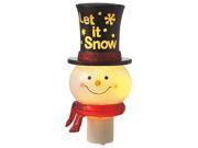 Snowman Let It Snow Night Light