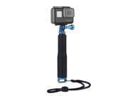 Luxebell Selfie Stick Aluminium Waterproof Telescopic Pole Monopod for Gopro Hero 5 4 Session Black Silver 3 3 2 7 19 Blue