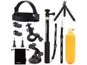 Luxebell 9 in 1 Basic Common Accessories Kit for Contour Roam Roam2 Roam3 Plus Hd 1080p Waterproof Video Action Camera