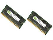 2GB 2X1GB DDR2 800MHz PC2 6400 200 pin SODIMM Laptop Memory RAM