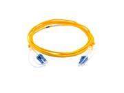 LC to LC Single Mode Duplex 9 125 OS1 OS2 Fiber Cable 2mm PVC Yel 16.4 ft 5 Meter