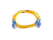 SC to SC Single Mode Duplex 9 125 OS1 OS2 Fiber Cable 3mm PVC Yel 29.52 ft 9 Meter