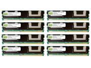 64GB 8 x 8GB PC2 5300 DDR2 667 2Rx4 1.8v ECC Fully Buffered FBDIMM Memory Kit for Dell PowerEdge 1950 Server A1787400