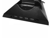 4 in 1 Multi functional Cooling Fan Controller Charging Dock with 4 USB for Xbox One Black