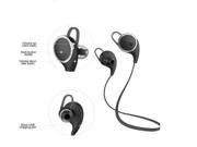 QY8 Wireless Bluetooth V4.1 Neckband Headset for iPhone Sumsung Smartphone Black