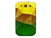 MZI7903WmFJ Case Cover Skin For Galaxy S3 green Yellow Polygons