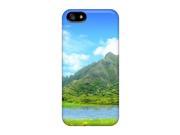 Special Skin Case Cover For Iphone 5 5S SE Popular Green Mountains Phone Case