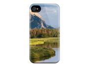 Unique Design Iphone 5 5S SE Durable Tpu Case Cover Square Top Mountain Green River Wyoming