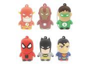 arrive cute super hero series pen drive Daredevil Iron man Superman usb flash drive 4GB 8GB 16GB 32GB cartoon animal gift