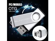 Suntrsi USB Flash Drive Metal OTG Adapter Pen Drive Turn into Phone Pendrive USB Stick for PC Smart Phone Android USB Flash