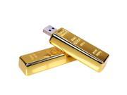100% real 16GB Gold Bar Pen Drive Steel USB Stick Pendrive Metal USB Flash Drive Bullion USB 2.0 Flash Card Creative USB Stick