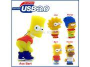 USB3.0 Pen drive 64gb Cartoon USB Flash drive 64gb 8gb 16gb 32gb Bart usb flash drive usb stick USB3.0 Pendrive