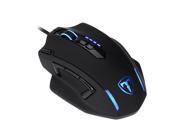 [Programmable] 11 Buttons Gaming Mouse 4000 DPI 5 Color LED Indicator Light 8 Weights Optical USB Wired Mice for Pro Gamer