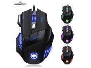 Malloom 7200 DPI 7 Button Mouse Gamer Gaming Multi Color LED Optical USB Wired Gaming Mouse For Pro Gamer