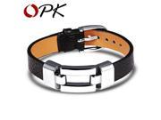 OPK Arrival Fashion Jewelry 19cm Leather Bangle Woman Man Bracelets For Women Men Best Friend Gift PH985