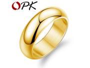 OPK Gold Silver Plated Man Party Ring Classical Stainless Full Steel Men s Friendship Jewelry Personality Finger Bands GJ334J