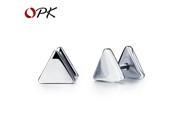 OPK Personality Triangle Man s Stud Earring Fashion Stainless Steel Vintage Men Jewelry Cheap Price Allergy GE321