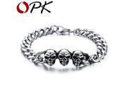 OPK Rock Style Link Chain Bracelets For Man Fashion 316L Stainless Steel Vintage Men Jewelry Personality Accessories GS797