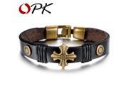 Different Styles Mixed Order 5pcs lot Fashion Leather Bracelets For Man Classical Handmade Alloy Men Jewelry Anchor Clasp