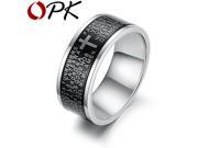 OPK JEWELRY Religious Cool Men Cross Ring The Bible Cross Finger Rings Carved Scriptures And Cross Mark 279