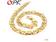OPK JEWELLERY 18K Gold plated Necklace 9mm wide Link chain For cool men factory price promotion 439