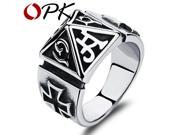 OPK Pyramid Design Man Party Ring Punk Style Stainless Steel 14MM Width Men s Personality Jewelry Best Gift For Man GJ468