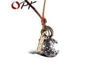 OPK Ethnic Hollow Out Star Design Man Necklace Fashion Leather Copper Alloy Long Sweater Pendant Necklace Vintage Jewelry PX005