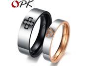 OPK JEWELRY fashion men women rings stainless steel cute Couple Jewelry his and her promise ring 298