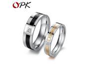 OPK JEWELRY promotion stainless steel couple finger ring fashion cool design love gift women size 5 to 8 men size 7 to 10 145