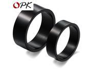OPK JEWELRY Hot Wholesale Stainless Steel Cool Punk Ring for men women sample style high polish black for male grey for lady