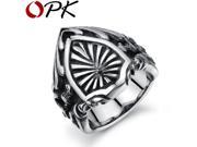 OPK JEWELRY Arrival Retro Stainless Steel Ring For Men Royal Mark Style Unique Men Jewelry 405